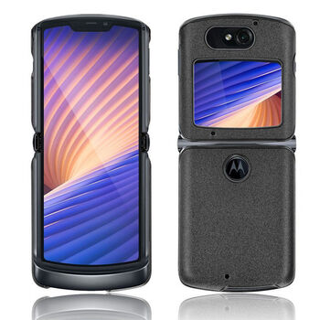 纽为适用摩托罗拉motorolarazr5g手机壳razr2020刀锋折叠保护套贴皮外