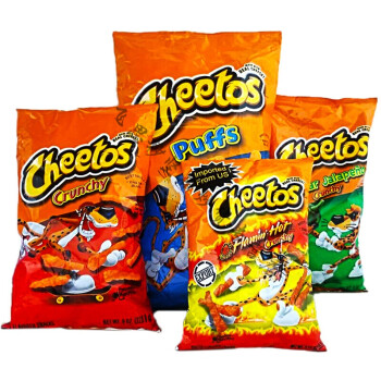 cheetospuffs美国版cheetospuffs奇多直条芝士条粟米条零食大芝士粟米