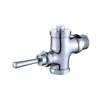 星期十 手扳小阀体-1寸DN25 铜入墙式冲洗阀蹲便器脚踏式冲洗阀 入墙式厕所冲洗阀定制