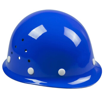 重安（CHONG AN）68A型安全帽 盔式透气孔ABS安全帽（配防近电报警器） 蓝色