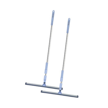 亿丽佳 不锈钢商用地刮推水器体育馆酒店大厅停车场地板路面铝合金刮水器（可转向 胶条50cm） 5件/组