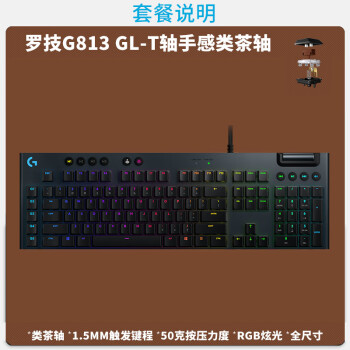 有线游戏电竞机械键盘吃鸡 g813 红青茶轴矮轴 rgb 104 罗技g813(t轴)