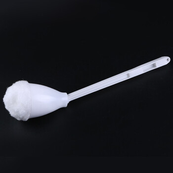 海斯迪克 HKZL-16 洗马桶刷子 挤水棉刷 卫生间坐便软毛清洁刷厕所刷 长柄去死角马桶刷