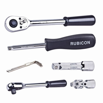 罗宾汉（RUBICON）套筒扳手1/4棘轮扳手1/2火花塞套筒RGS-053内六角扳手螺丝批套筒螺丝刀套装 53件套