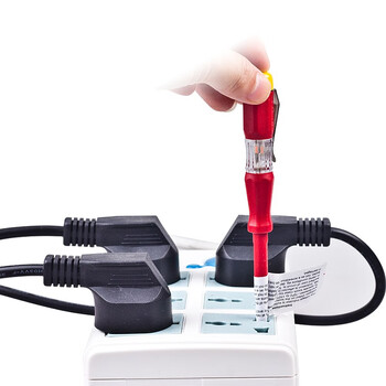 罗宾汉（RUBICON）进口螺丝刀式测电笔RVT-211带笔扣试电笔150V-250V电工笔