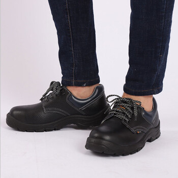 优工 PAD-B1212防砸6KV绝缘安全鞋牛皮劳保鞋防滑耐磨耐弱酸碱鞋定做 40码 黑色 1双