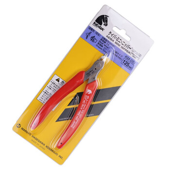 马牌（KEIBA）进口迷你电子斜口钳KM-057不锈钢斜嘴钳5寸125mm细嘴斜咀电子剪