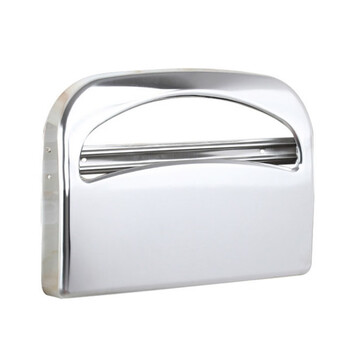 益美得 LSL33317-0 加厚不锈钢酒店抽纸盒一次性马桶坐厕纸盒厕所马桶坐垫纸架1/2折坐便垫纸巾盒 黑色款