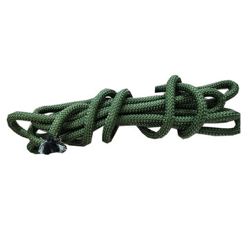 格美 清洁辅助绳子  包芯绳 篷布绳子尼龙编织绳 军绿色12毫米粗 100米