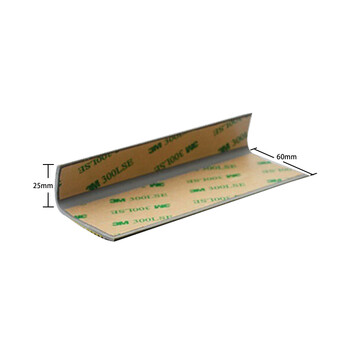 工品星GPX-FHLPVC防滑条L型幼儿园写字楼台阶1米长带胶垫贴包边条直角护角防撞条60*25mm其他色