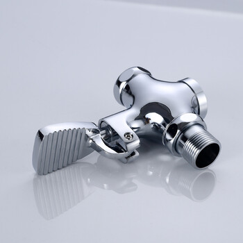 星期十 特大脚踏-1寸DN25 铜脚踩式蹲便器冲水阀脚踏冲洗阀厕所冲洗阀公共场所用定制