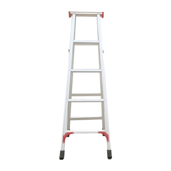 兴航发 铝合金宽邦人字梯1.5M 含顶5步加宽加厚加固人字梯工程梯 室内外铝梯子