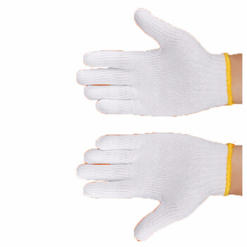 雄星 厂家定制 劳保棉纱手套耐磨加厚七针720g线手套24付/件 原色 均码