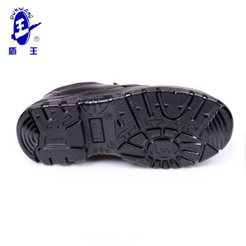 王盾/盾王 9358防砸安全鞋牛皮劳保鞋耐磨防滑耐油耐弱酸碱厨房安全鞋定做 39码 黑色 1双