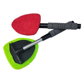 金诗洛 K407 玻璃除雾刷 清洁刷纤维窗刮刷 擦车刷除尘掸子清洁工具 红色超细纤维刷套装