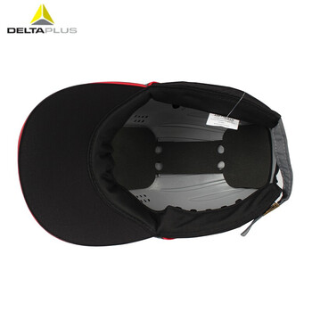 代尔塔 DELTAPLUS 102110透气型防撞安全帽7cm 黑色1顶 防砸防撞透气 生产制造设备维护
