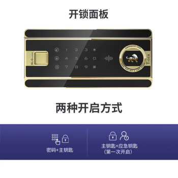 虎牌保险柜家用办公小型电子密码保险箱全钢防盗可嵌入衣柜保密保管柜 博瑞系列 35cm 咖啡金