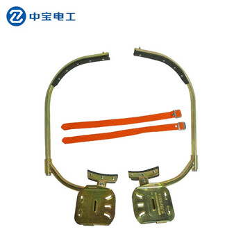 中宝电工 350# 7-12米水泥电线杆电工脚扣 可调节锰钢加厚电力爬杆器 脚蹬 现做货期1-15天