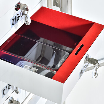 震迪手机屏蔽柜机关单位物理屏蔽柜SD0634大底柜三节96格可定制