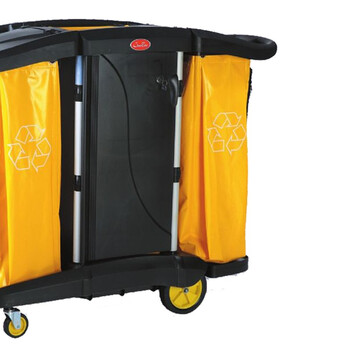 超宝（CHAOBAO）D-011-2B 多用途带盖清洁手推车 手推杂物车保洁车布草车物业商场酒店客房服务车