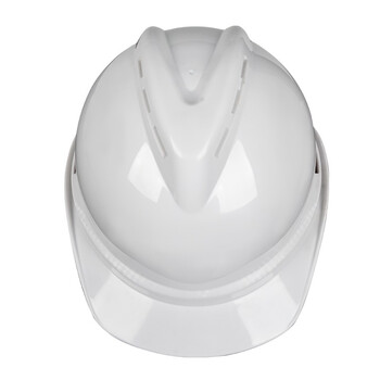 荣裕2002ABS安全帽 工地工程建筑施工防砸抗冲击防护帽有透气孔 白色