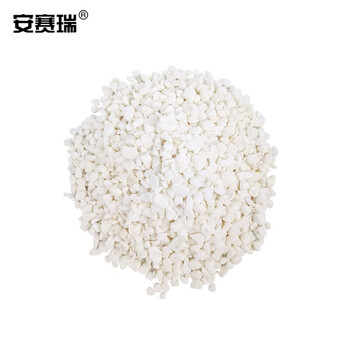 安赛瑞 白色石子（5kg）雪花白垃圾桶烟灰用鹅卵石多肉铺面水族箱鱼缸石石径0.4-0.6cm 500041