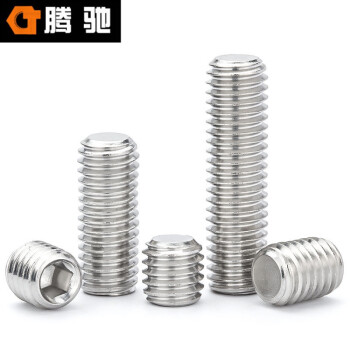 腾驰（CT）009 内六角平端紧定螺钉 DIN913 304不锈钢  M5*10（300支/包）