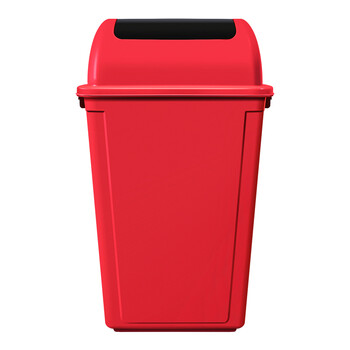 科力邦（Kelibang） 户外垃圾桶 大号环卫垃圾桶分类垃圾桶厨余有害商用景区物业翻盖垃圾桶20L KB1031 红色