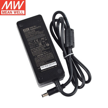 明纬（MEANWELL） GSM60A12-P1J电源适配器(60W左右)三插进线12V5A输出(不含输入线，需单独购买）