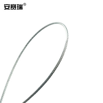 安赛瑞 抽紧式钢丝铅封 防盗施封锁货柜车一次性封签 红色直径1.8mm295mm100根 23471