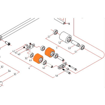 德国永恒力配件 手动托盘车 尼龙双承载轮 前小轮 尼龙双轮 5个起订 AM22