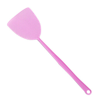 益美得 LSL8592 PP塑料苍蝇拍网面加长手动手柄灭蚊拍 绿色手掌款