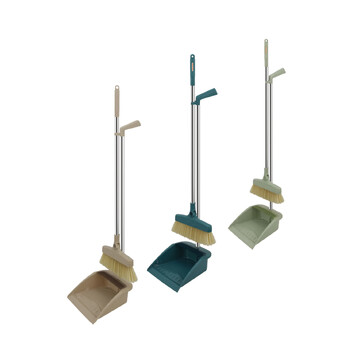 亿丽佳 套撮套扫塑料梳齿簸箕转向扫把套装塑料成套扫把（爱净美居 颜色随机） 20件/组