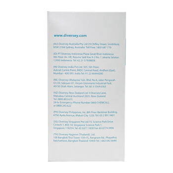 泰华施Diversey 丝洁牌清爽洗手皂液 手部保湿泡沫洗手液厨卫去油污清洗剂 6盒/箱