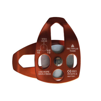 代尔塔（Deltaplus）509005 TC005 铝制单滑轮 配合绳索使用直径不应大于16mm 定做 1个