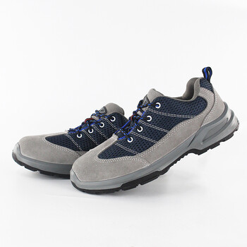 求同6100夏季款劳保鞋翻毛皮防砸绝缘6KV透气耐磨防滑PU双密度底彩虹系列安全鞋 39