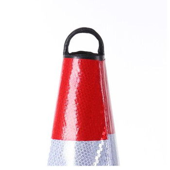 飞尔（FLYER）道路施工路锥橡胶路锥反光锥雪糕桶安全路障锥警示柱圆锥筒交通设施 90CM橡胶路锥