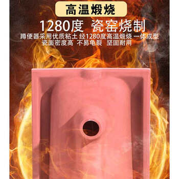 星期十 带弯后排水（豪华款水箱） 大尺寸蹲便器水箱套装陶瓷卫浴蹲坑蹲厕式整套便池防臭大便器定制