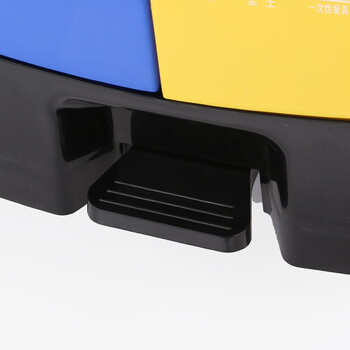 圣极光分类垃圾桶20L户外双桶脚踩翻盖环保垃圾桶可定制G2221