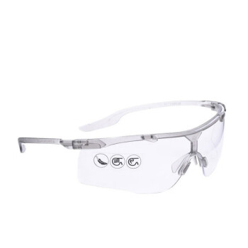 代尔塔101138护目镜 透明PC防刮擦防飞溅飞沫防雾防反光工业劳保骑行安全眼镜 透明