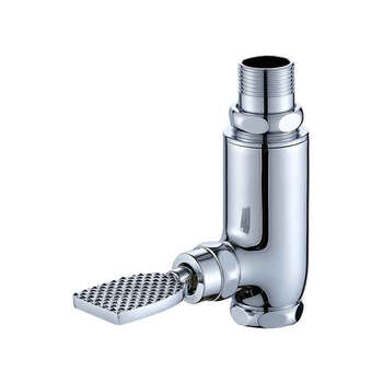 星期十 脚踏大阀体-6分DN20 铜立式冲洗阀蹲便器大便脚踏式冲洗阀厕所冲洗阀门定制