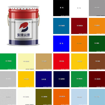 宝塔山漆 酚醛漆 油漆 亮光铁红醇酸防锈漆 2.5kg/桶 6桶/箱 企业定制