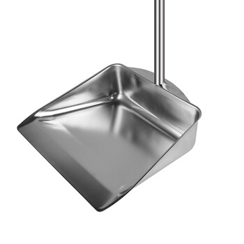 庄太太【不锈钢大号方形】加厚不锈钢簸箕单个垃圾铲畚斗撮箕畚箕户外庭院环卫撮子工厂