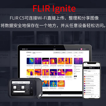 菲力尔 FLIR C5口袋式红外热像仪便携式内置LED照明检测地暖漏水 黑色 C5