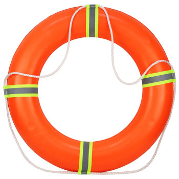 援邦  防汛成人救生圈船用专业救生浮圈实心游泳泡沫圈 救生圈-成人橙色包布泡沫款