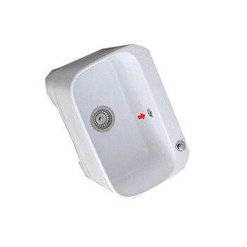 星期十阳台高脚陶瓷拖把池带腿拖布池落地式洗墩布池型号109一键排污带防溢水口56cm*38cm*40cm定制