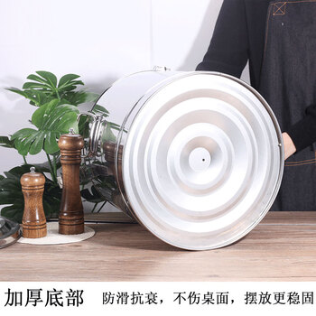 盛富永 不锈钢保温桶 超长商用饭桶 大容量汤桶豆浆奶茶桶 摆摊冰粉桶 201不锈钢 40L 单龙头