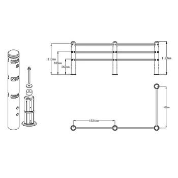 德国永恒力 弹性人车分离护栏 定制 10米以上起订具体详询客服