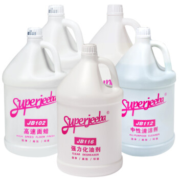 SUPERJEEBA  白云洁霸 JB103 底蜡 3.78L大理石花岗岩木地板瓷砖全能免抛面蜡清洁剂 4桶/箱