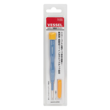 VESSEL威威日本进口绝缘陶瓷一字螺丝批No.9000 手机拆机维修工具螺丝刀一字1.8x30mm